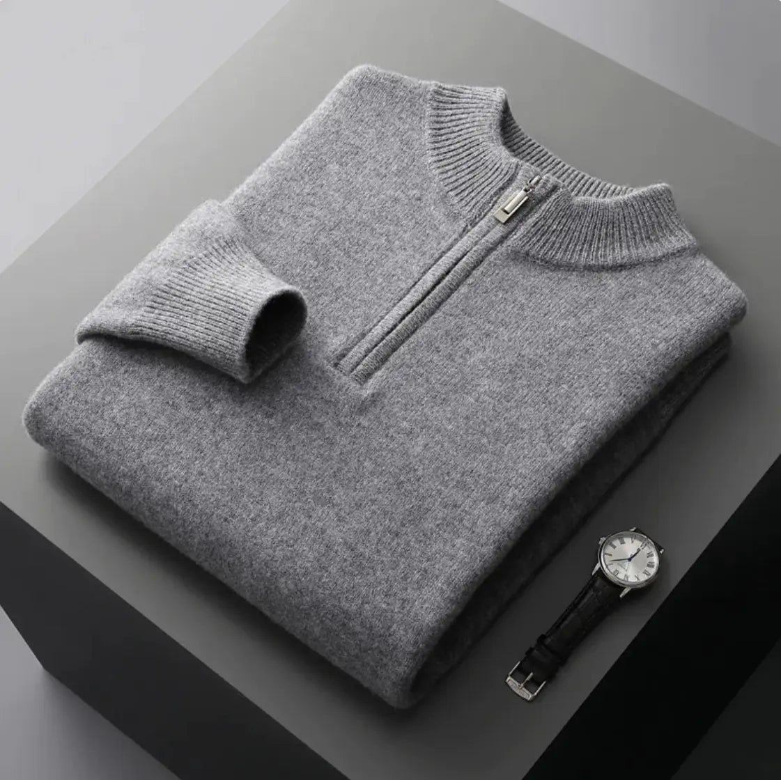 Cashmere half zip