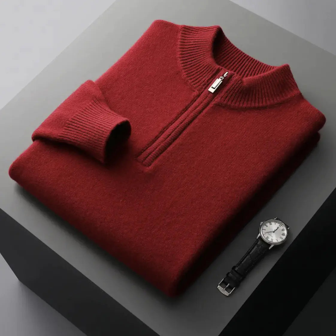 Cashmere half zip