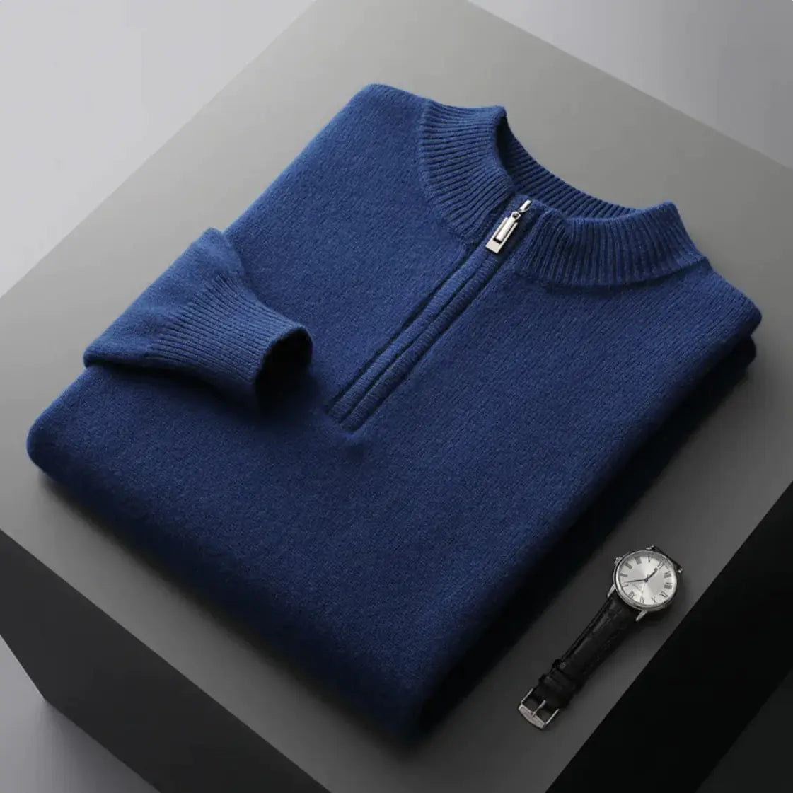 Cashmere half zip