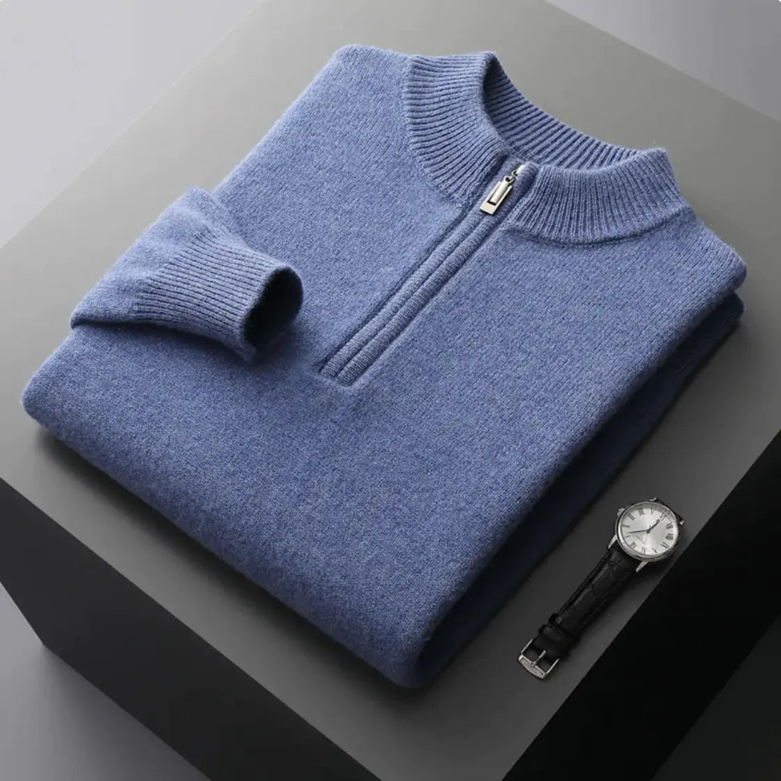 Cashmere half zip